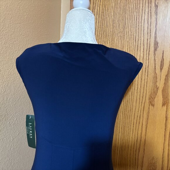Lauren Ralph Lauren Dress Ladies Sz. 4 NWT Deep Sapphire - Picture 6 of 7